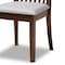 Baxton Studio Lida Modern and Contemporary Grey Fabric and Walnut Brown Finished Wood 5-Piece Dining Set 174-9879-10895-Zoro - alternate 4